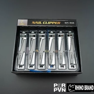 กรรไกรตัดเล็บ ขัดเงา Premium สเตนเลส ขนาดกลาง หัวตัดคมนาน ไม่ต้องเปลี่ยนบ่อย by Rhino Brand s06