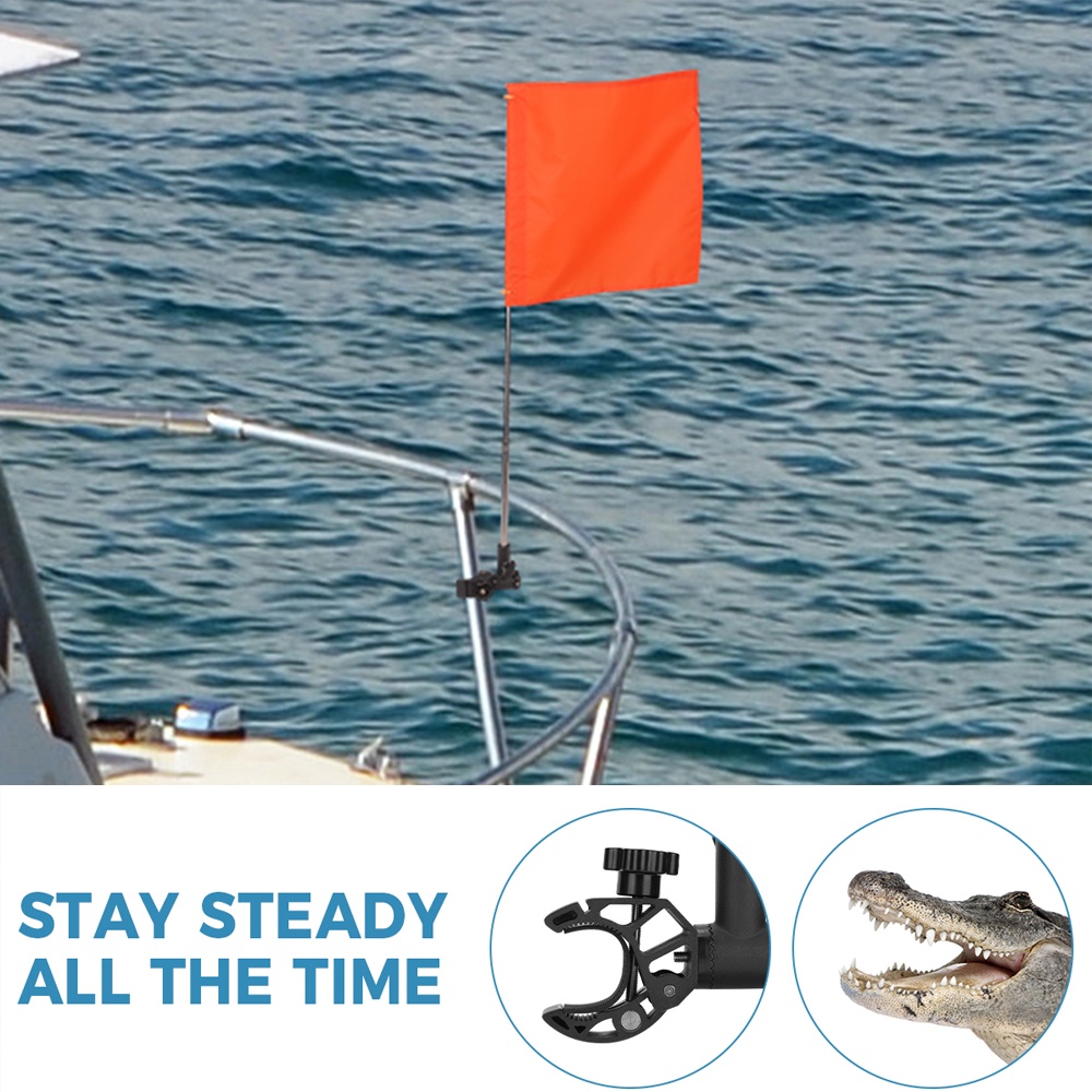 ปรับโฉม&Boat Accessories For Kayak Safety Flag Mount Kit Marine Canoe