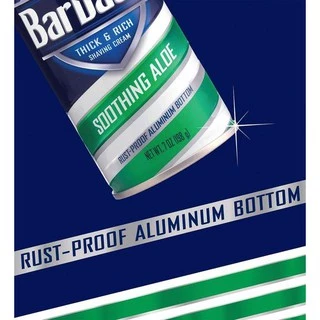 ครีมโกนหนวด Barbasol Soothing Aloe (7oz.)สูตรบรรเทาการระคายเคืองและฟื้นฟูผิว