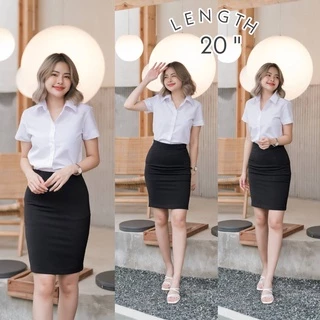 กระโปรงนักศึกษา ทรงเอผ่าหลัง ยาว 20/ 22 /24 /26/ 28 #กระโปรงนักศึกษา #กระโปรงทรงเอ
