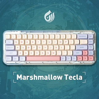 Marshmallow 132Keys Keycaps PBT Dye Sublimation XDA Profile สำหรับคีย์บอร์ดเชิงกล แบบไทย ภาษาอังกฤษ จัดส่งจากกทม