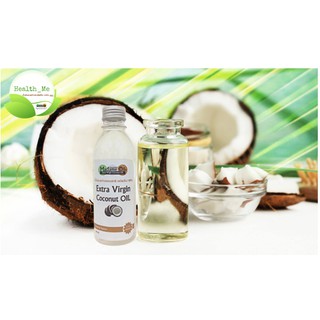 น้ำมันมะพร้าวสกัดเย็นธรรมชาติบริสุทธิ์100% ขนาด 250 ml. Extra Virgin Coconut Oil กินได้ ทาผิว หมักผม นวดตัว กินลดน้ำหนัก