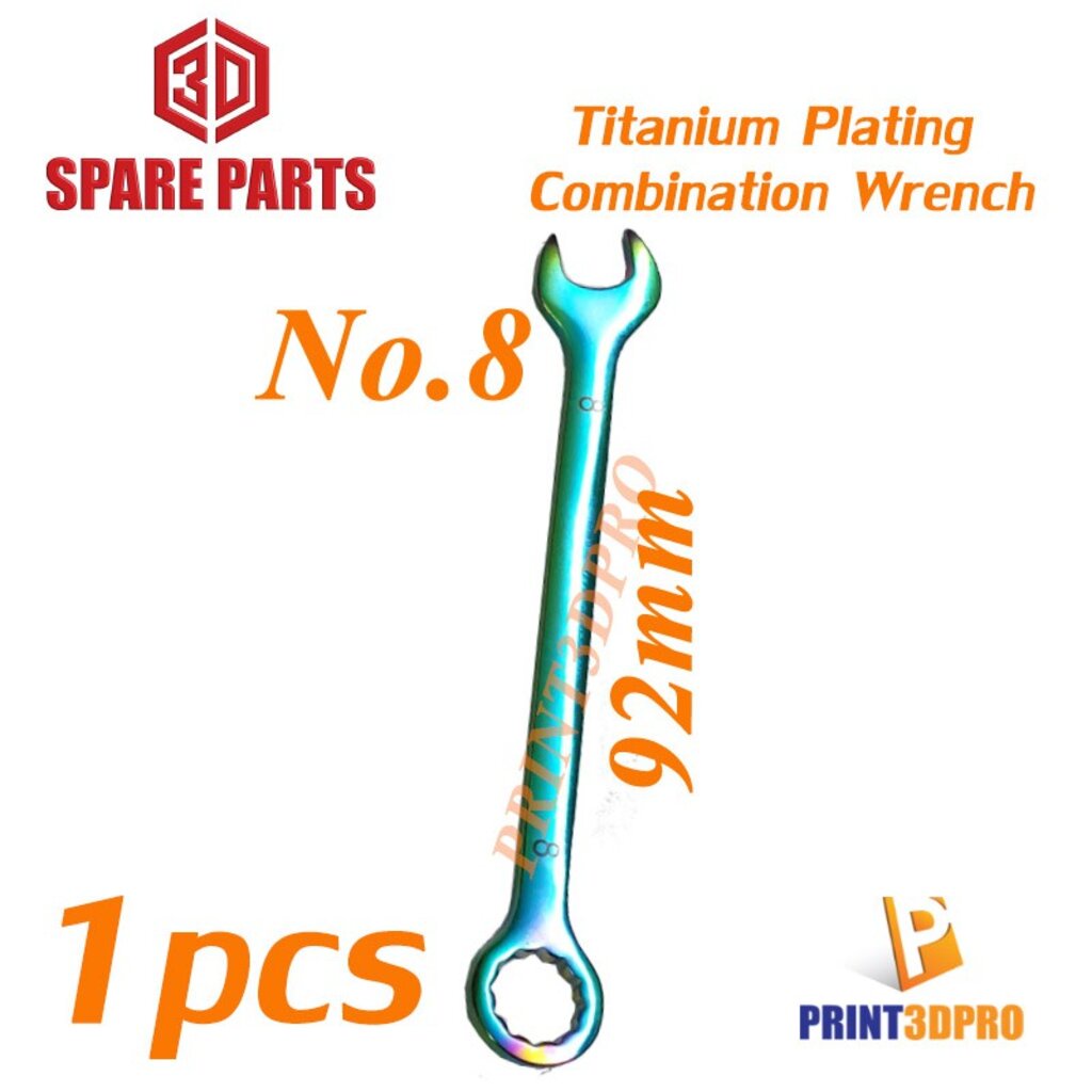 3D tool Spare Parts ประแจขนาดเล็ก 4,4.5,6,7,8,9,10 ชุบ Titanium Plating wrench 1=ชิ้น ราคา ถูกที่สุด ดีลบีเคเค แกลเลอรีภาพที่ 6