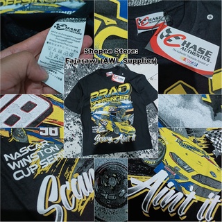 Kaos เสื้อยืด NASCAR BRAD NOFFSINGER SUNOCO OIL TEAM VINTAGE BOOTLEG OVERSIZE TAG LABEL CHASE ของแท้