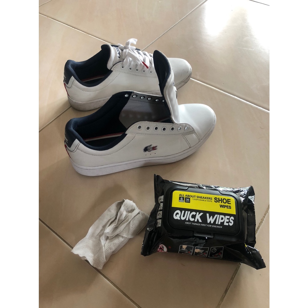 [ 1ห่อ 30 แผ่น ] ของแท้ lot ใหม่ RBS ผ้าเปียกทำความสะอาดรองเท้า Quick wipes ทิชชู่เปียก แผ่นเช็ดรองเท้า ผ้าเช็ดรองเท้า - รูปที่ 4