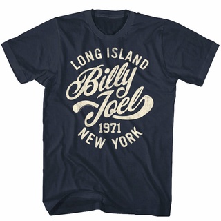 เสื้อยืด พิมพ์ลายการ์ตูน Billy Joel Long Island York 1971 Rock Concert Merch Live สําหรับผู้ชาย