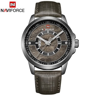 นาฬิกา Naviforce รุ่น NF9151M หน้าไม้ สีเทาดำ ของแท้ รับประกันศูนย์ 1 ปี #NF NF9151