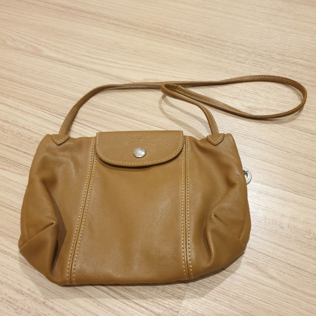 longchamp pliage cuir mini หนังแกะ ของแท้