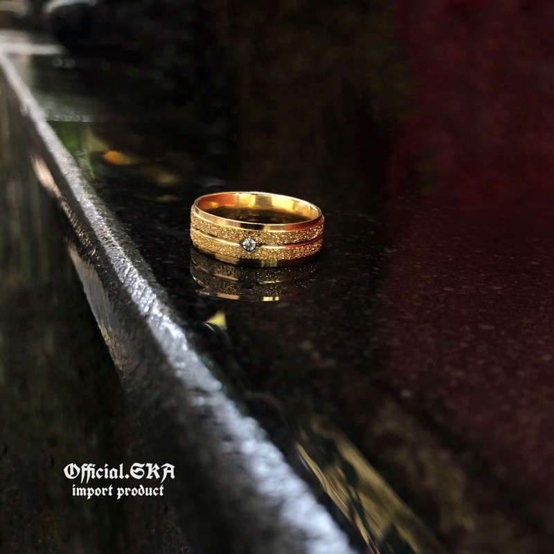 GOLD DIAMOND BLINK RING / MISTY RING