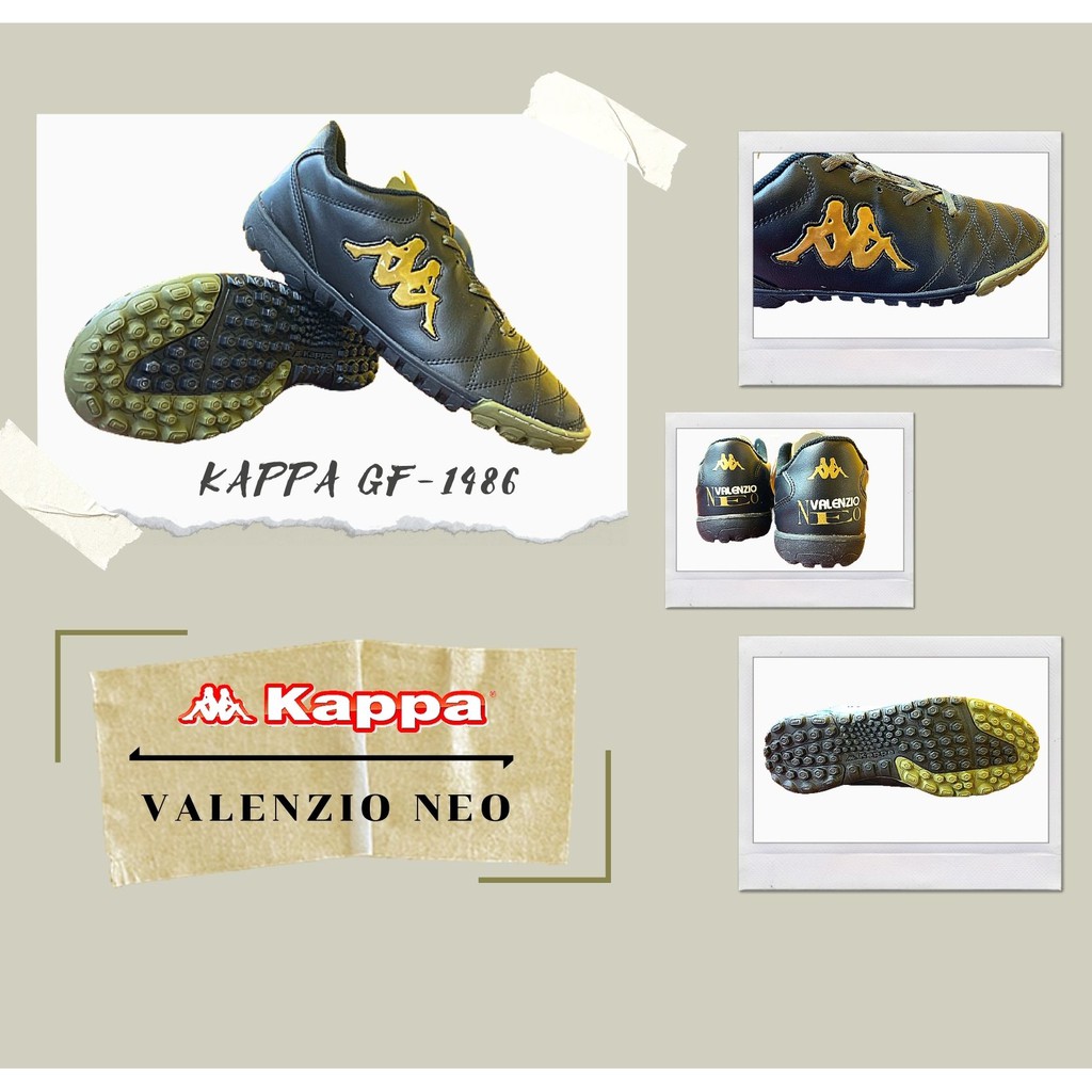 รองเท้ากีฬา รองเท้าร้อยปุ่ม KAPPA GF-1486 VALENZIO NEO TF  สีดำ