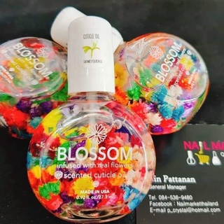 Blossom Cuticle oil ขวดกลมใหญ่0.92oz. น้ำมันบำรุงหนังรอบขอบเ…