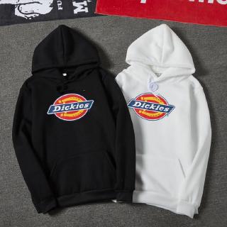 New_Dickies พิมพ์ Hoodies Unisex เสื้อแขนยาว Hoodies หนาเสื้อ Casual เสื้อหลวมๆคู่