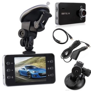 กล้องติดรถยนต์ ในรถ K6000 Dvr Car DVR Night Vision  2.7" HD ดำ