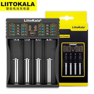 (เเท้)LiitoKala Lii-202 เครื่องชาร์จถ่าน 2 ช่อง ชาร์จไว ตัดไฟเอง รองรับถ่าน AA / AAA 18650 26650 10440 14500 16340 26500