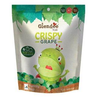 Glendee Kids Crispy Grape เกลนดี้คิดส์องุ่นกรอบ 56 กรัม  (14g * 4bags)