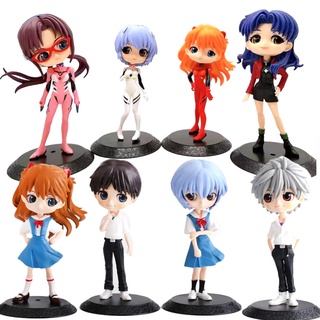 Neon GENESIS EVANGELION โมเดลฟิกเกอร์ PVC รูป Mari Rei Asuka Katsuragi Misato