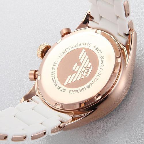 Emporio Armani นาฬิกาข้อมือผู้ชาย Sportivo Chronograph Brown Dial Brown ...