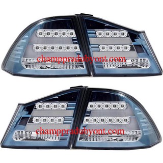 ไฟท้าย ไฟท้ายแต่ง HONDA CIVIC FD ซีวิค 2006 2007 2008 2009 2010 2011 2012 ขาวฟ้า LED