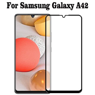 2PCS กระจก Samsung Galaxy A42 5G Tempered Glass Full Cover Glass Screen Protector กระจกครอบเต็ม ป้องกันหน้าจ