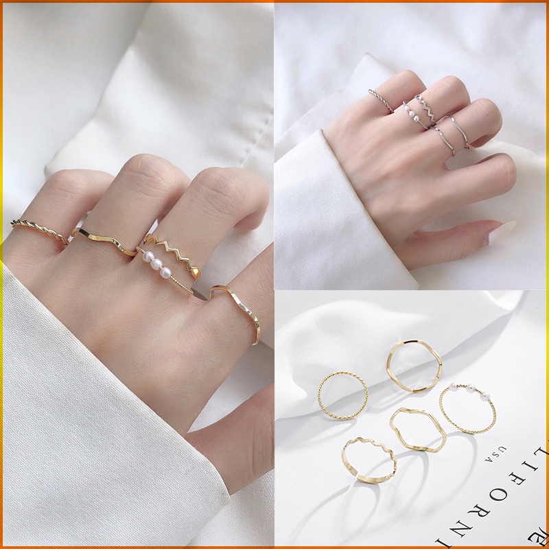 ชุดแหวน สวยหรู 5 ชิ้น