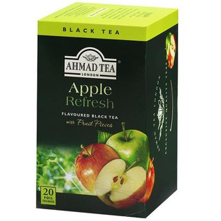 ﻿AHMAD TEA London Apple Refresh Tea อาเมดที ลอนดอน แอปเปิ้ล ชาแบล็กที 2กรัม x 20ซอง