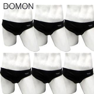 กางเกงในผู้หญิงไซส์ใหญ่ กางเกงชั้นใน DOMON UNDERWEAR กางเกงใน DOMON 6 ตัว/1 เซต (ดำล้วน 6 ตัว)