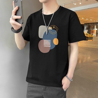 pเสื้อยืดแขนสั้นผ้าไหมน้ำแข็งลำลองสำหรับบุรุษ