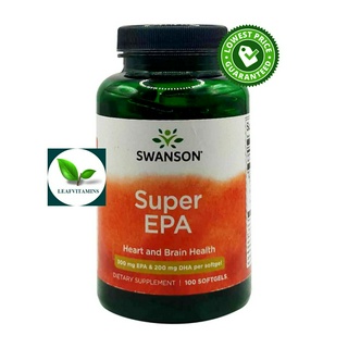 Swanson EFAs Super EPA Omega-3 fish oil / 100 Softgels