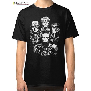 T-ShirtWaltx1 {พร้อมส่ง เสื้อยืดผ้าฝ้าย แขนสั้น พิมพ์ลาย Jojo Bizarre X Queen Bohemian Rhapsody โอเวอร์ไซซ์ ไซซ์ XS-6XL