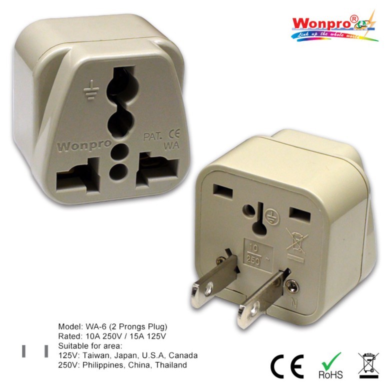 WONPRO Travel Adapter WA-6
