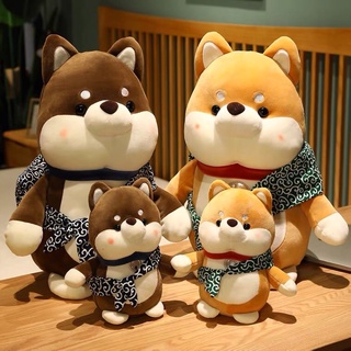 ตุ๊กตาหมาชิบะ สีน้ำตาล อ่อน/เข้ม -สินค้าพรีออเดอร์-