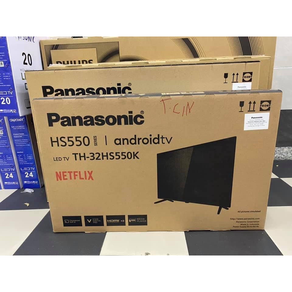 Panasonic LED TV TH-32HS550T HD TV ทีวี 32 นิ้ว Android TV Google Assistant Chromecast แอนดรอยด์ทีวี