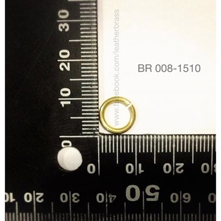 BR008 ห่วงกลมบิดได้ ใช้ทำเครื่องประดับ ทองเหลืองแท้