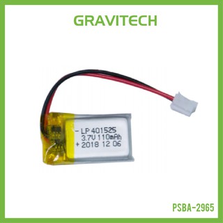 [Gravitechthai]Lithium Ion Polymer Battery LiPo 110mAh 3.7V - 401525