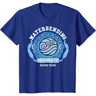 เสื้อยืดครอปเสื้อยืด ผ้าฝ้าย พิมพ์ลาย Water Bending University Water Nation สําหรับผู้ชายS-5XL