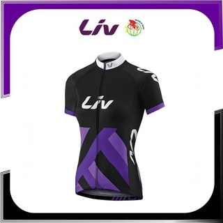 เสื้อปั่นจักรยานแขนสั้นสำหรับผู้หญิง Liv รุ่น Race Day SS