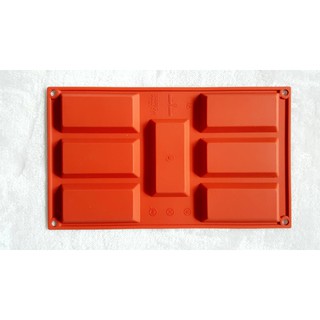 vipsupplyphuket Chocolate Molds (รูปสี่เหลี่ยมผืนผ้า 7 ช่อง)