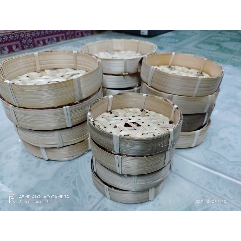 เข่งปลาทูไม้ไผ่ (ชุดละ 5 ชิ้น) ขนาดกว้าง 5นิ้ว / 6นิ้ว 7นิ้ว / 8นิ้ว / 10นิ้ว / 15นิ้ว