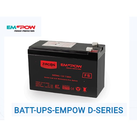 แบตเตอรี่ UPS 12V-7.8AH Empow