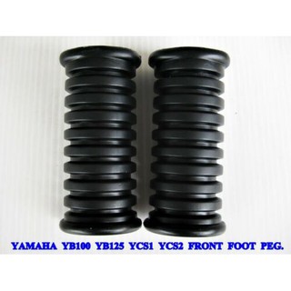 YAMAHA YB100 YB125 YCS1 YCS2 YCS3 FRONT FOOT PEG REST RUBBER SET LH&amp;RH // ที่พักเท้า ยางพักเท้าหน้า