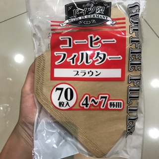 กระดาษกรองกาแฟ 4~7 ถ้วย COFFEE FILTER