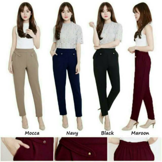 VONDA - จัดส่งฟรี! กางเกงทํางานผู้หญิง / กางเกงผู้หญิง / เสื้อผ้าผู้หญิง