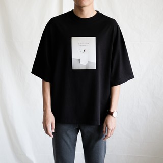 เสื้อยืดโอเวอร์ไซส์ GURETO : Tree (Black)