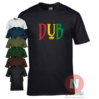 ขายดี!ขายดี เสื้อยืดลําลอง แขนสั้น พิมพ์ลาย DUB reggae club step music rasta cool retro festival fun Tee HFahfo21GBcegc7