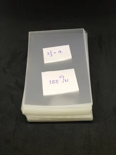 ถุงแก้ว แพ็ค 100 กรัม 50ไมครอน ขนาดเป็นนิ้ว