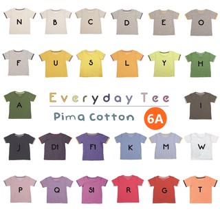 เสื้อยืดเด็กขี้ร้อน ไซส์ 6ขวบ(6A) Pima Cotton บางสุดในโลก  : small but chic