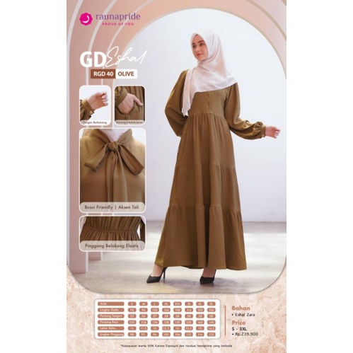 Rauna RGD 40 Eshal เสื้อคลุม rauna ล่าสุด เสื้อคลุมสีขาว เสื้อคลุมสีดํา ...