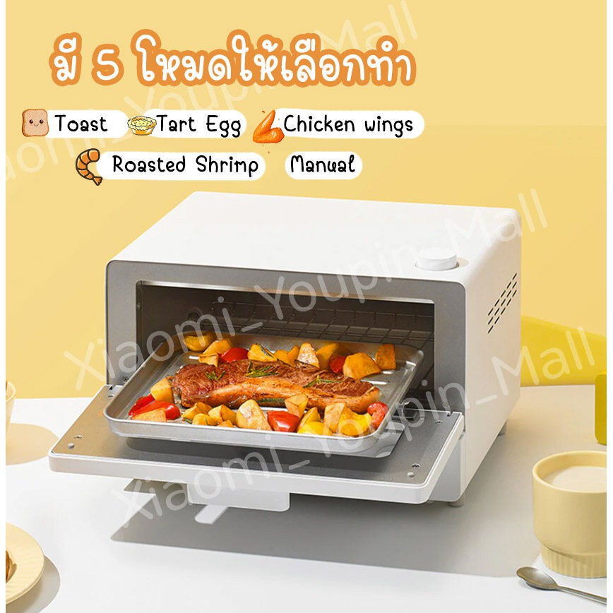 Xiaomi Mi Smart Steam Oven Toaster 12ลิตร เครื่องอบขนมปังไอน้ำ สุดฮิต!!! เครื่องอบขนมปังอัจฉริยะ เชื่อมต่อแอพMi homeได้