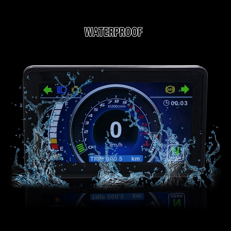 In StockUniversal Motorcycle Full Color LCD Display MultiFunction