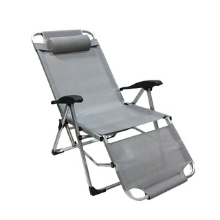 SUNSHINE CHAIR GRAY ALUMINIUM LEISURE CHAIR เก้าอี้พักผ่อน  SUNSHINE สีเทา โต๊ะและเก้าอี้ เฟอร์นิเจอร์นอกบ้าน สวนและอุปก